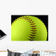 Yellow Softball Wall Mural