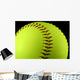 Yellow Softball Wall Mural