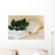 beach towel with shell Wall Mural