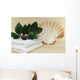 beach towel with shell Wall Mural