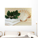 beach towel with shell Wall Mural