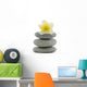 Frangiapani Flower in Stack Zen Stones Wall Decal