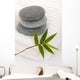 Zen Stones with Bamboo Leaf on Towel Wall Mural