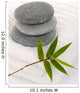 Zen Stones with Bamboo Leaf on Towel Wall Mural