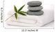 Zen Stones with Bamboo Leaf on Towel Wall Mural