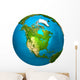Planet Earth North America Wall Decal