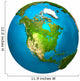 Planet Earth North America Wall Decal