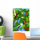 Beautiful parrot in nature Wall Mural