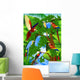 Beautiful parrot in nature Wall Mural