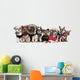 Portrait of Dogs Dressed up Wall Decal