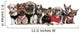 Portrait of Dogs Dressed up Wall Decal