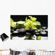 Oriental Spa With Orchid Candle and Pebbles Wall Mural