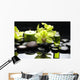 Oriental Spa With Orchid Candle and Pebbles Wall Mural