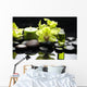 Oriental Spa With Orchid Candle and Pebbles Wall Mural