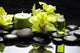 Oriental Spa With Orchid Candle and Pebbles Wall Mural
