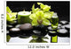 Oriental Spa With Orchid Candle and Pebbles Wall Mural