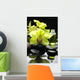 still life with pebble and orchid Wall Mural