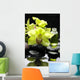 still life with pebble and orchid Wall Mural