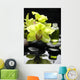 still life with pebble and orchid Wall Mural