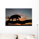 Silhouette Leopard Tree Wall Decal