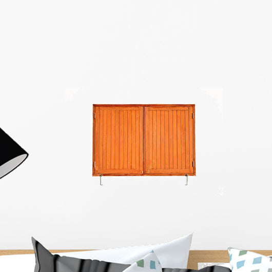 Wooden Windows White Wall