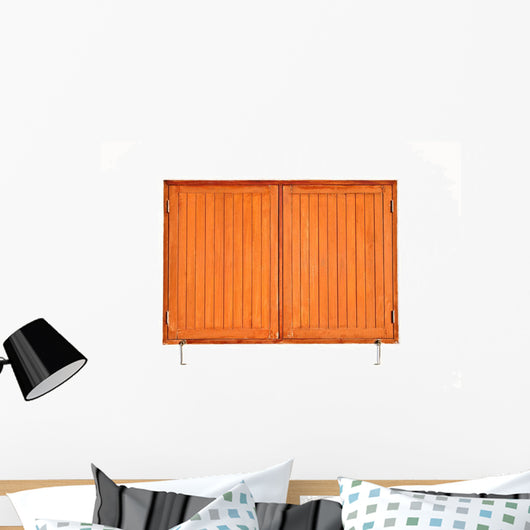 Wooden Windows White Wall