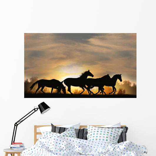 Horses Sunset