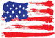 grunge american flag Wall Decal