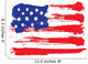 grunge american flag Wall Decal