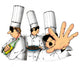 Three Chefs Wall Decal