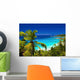 Dream seascape view, Seychelles, La Digue island Wall Mural