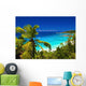 Dream seascape view, Seychelles, La Digue island Wall Mural