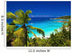 Dream seascape view, Seychelles, La Digue island Wall Mural