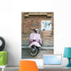 Vespa and old wall Wall Mural