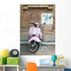 Vespa and old wall Wall Mural