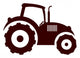 modern tractor Wall Mural