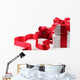 Giftbox and rose Wall Decal