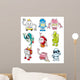 cartoon robot Wall Decal