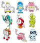 cartoon robot Wall Decal