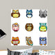 Cute cartoon owls Wall Decal
