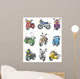 Cartoon Motorcycle Wall Stickers