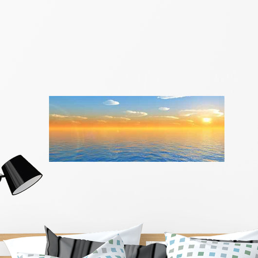 Open Ocean and Sky (Wide Shot) Wall Decal Design 3