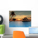 Trop Isl Sunset Wall Decal