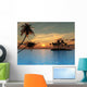 Trop Isl Sunset Wall Decal