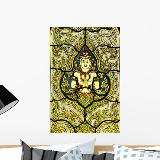 Stained Glass Window Angel