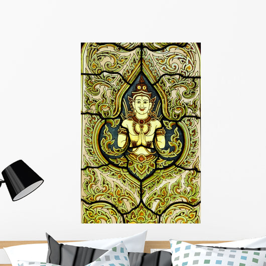 Stained Glass Window Angel