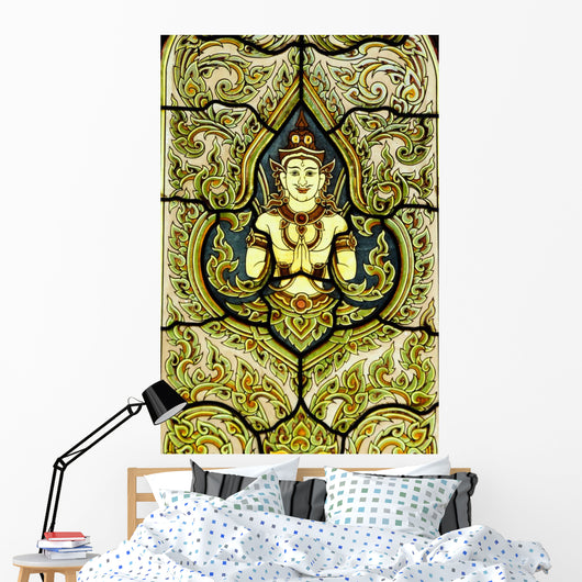 Stained Glass Window Angel