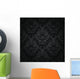 Luxury charcoal floral wallpaper Wall Mural