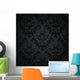 Luxury charcoal floral wallpaper Wall Mural