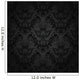 Luxury charcoal floral wallpaper Wall Mural